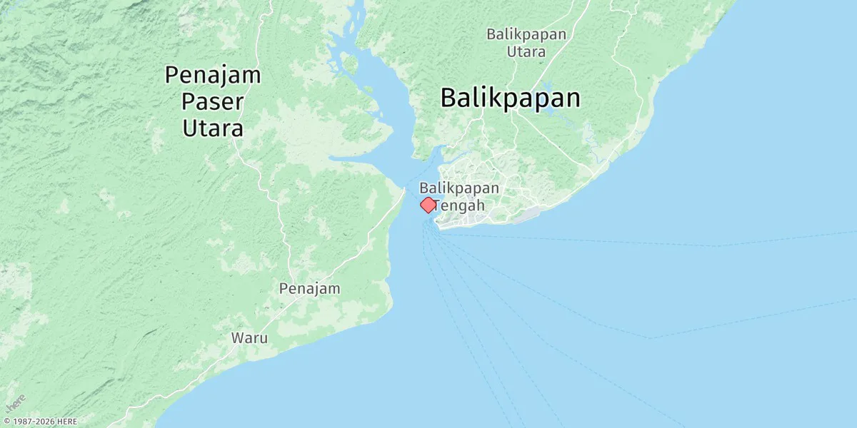 Map preview for Balikpapan