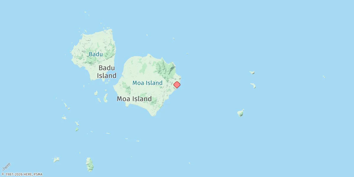 Map preview for St Pauls (Moa Island)