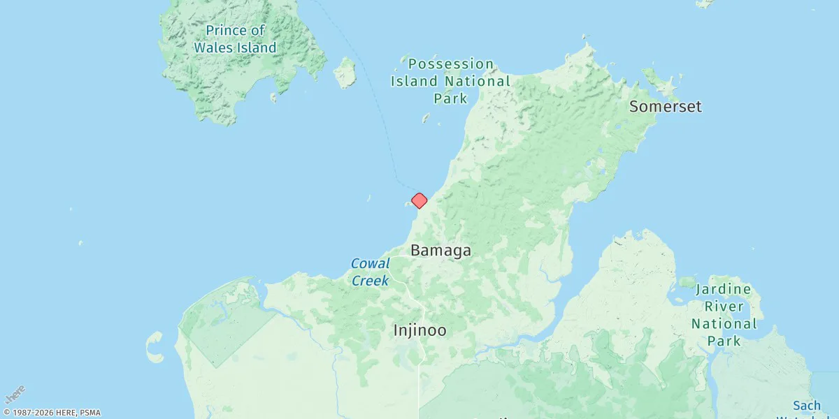 Map preview for Red Island Point
