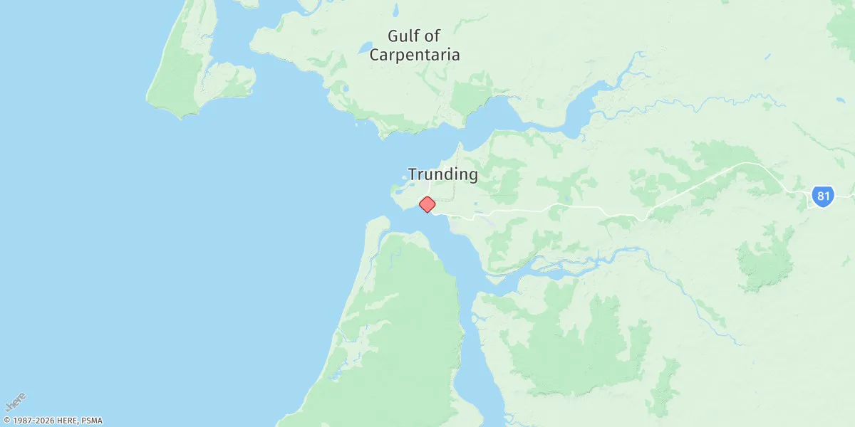 Map preview for Weipa (Humbug Point)
