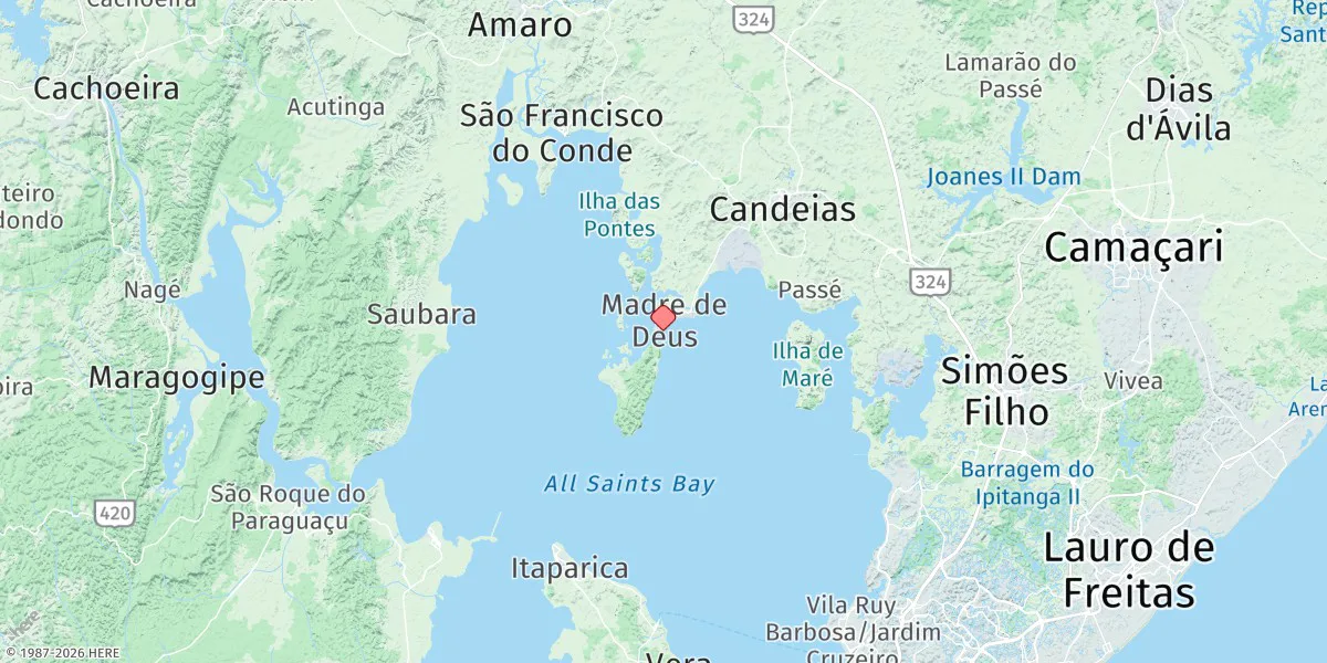 Map preview for Porto De Madre De Deus