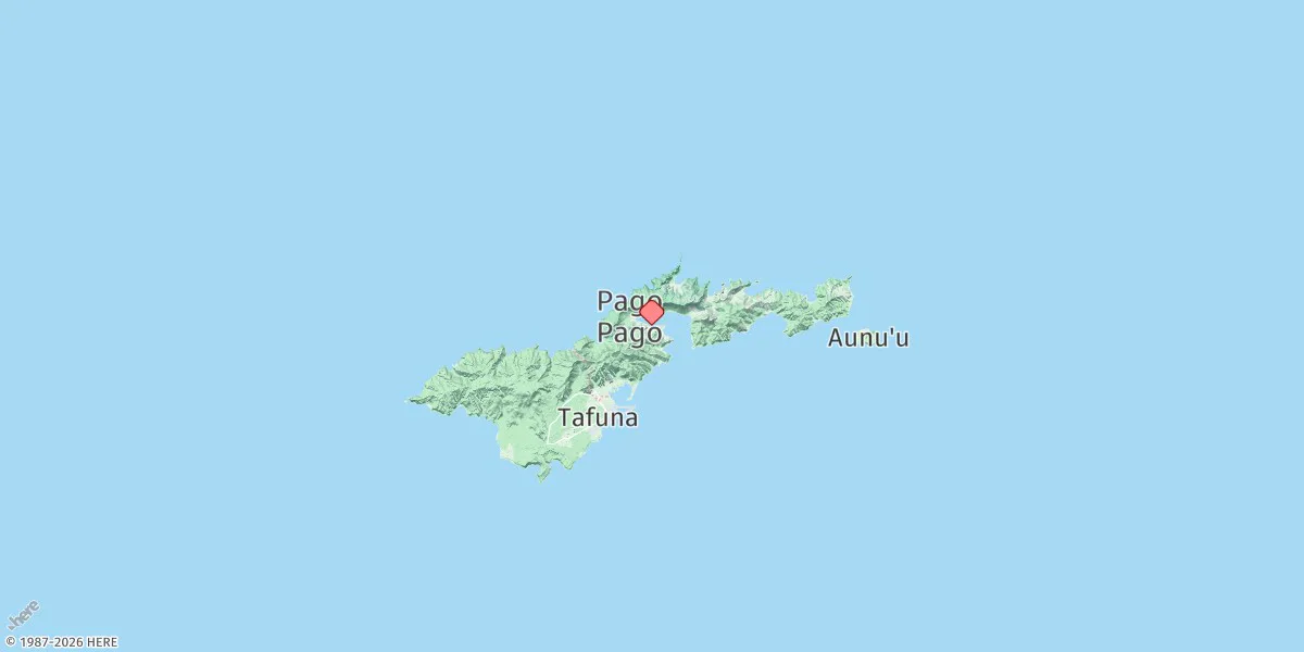 Map preview for Pago Pago Harbor, Tutuila Island