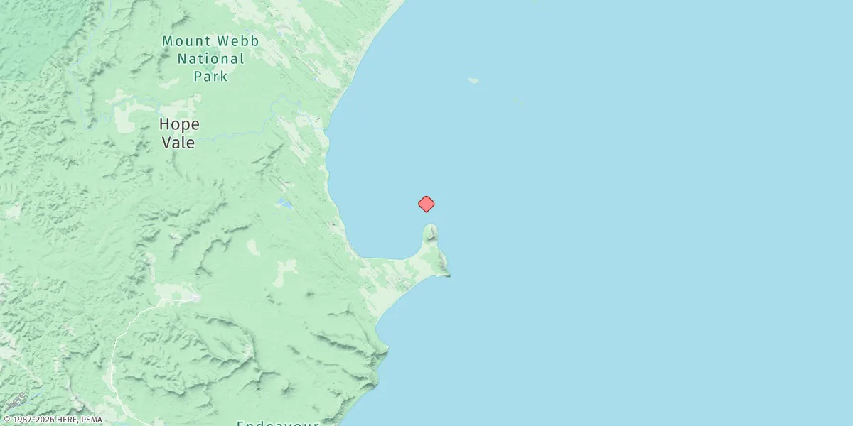 Map preview for Cape Bedford