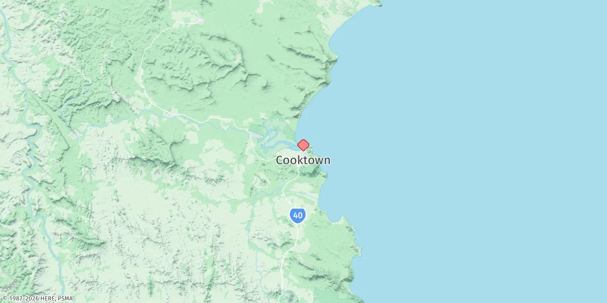 Map preview for Cooktown