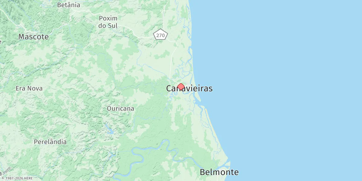 Map preview for Canavieiras