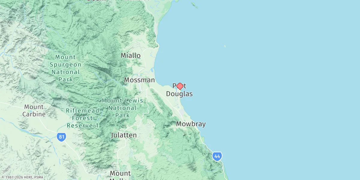 Map preview for Port Douglas