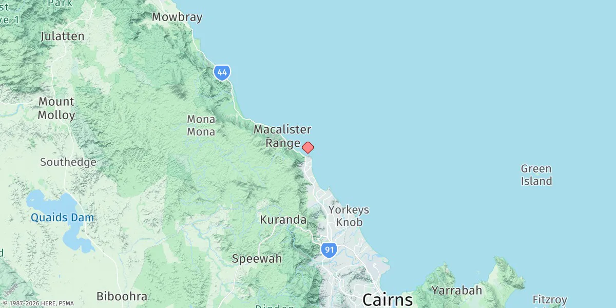 Map preview for Palm Cove