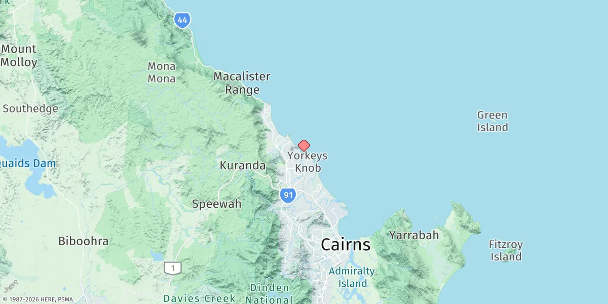 Map preview for Yorkeys Knob