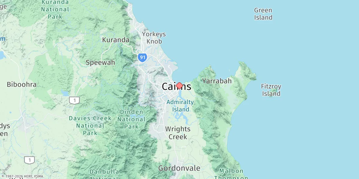 Map preview for Cairns