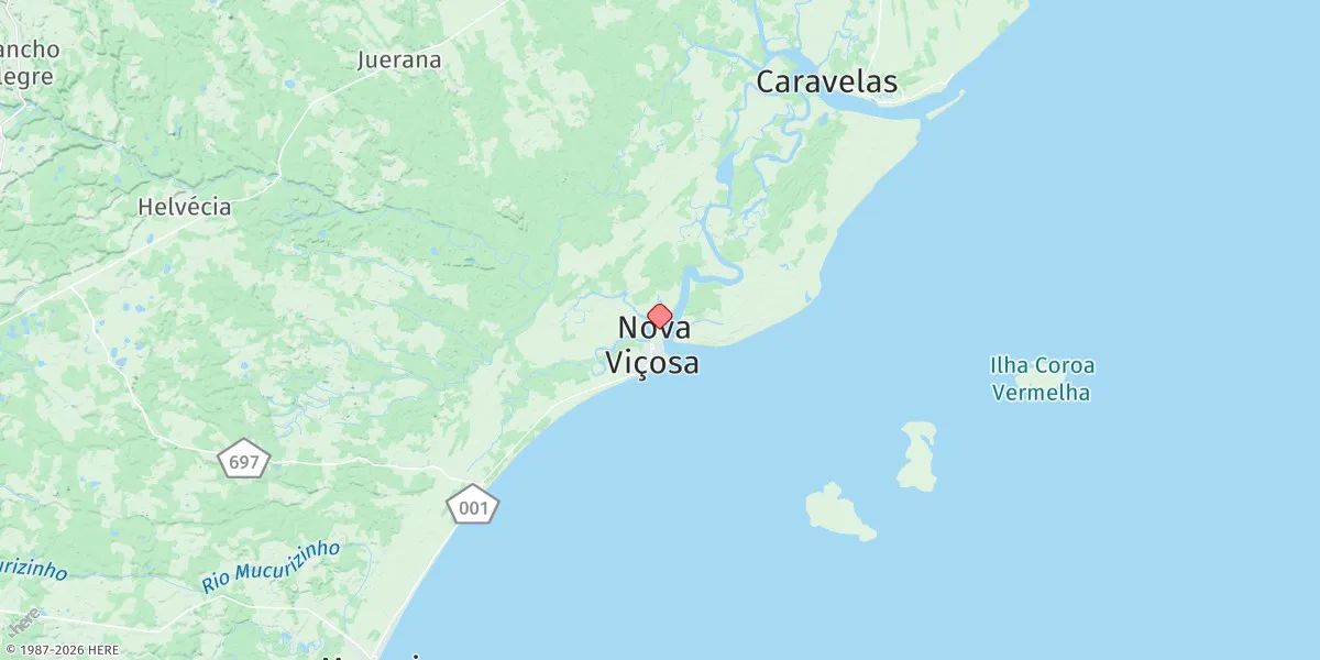 Map preview for Nova Vicosa