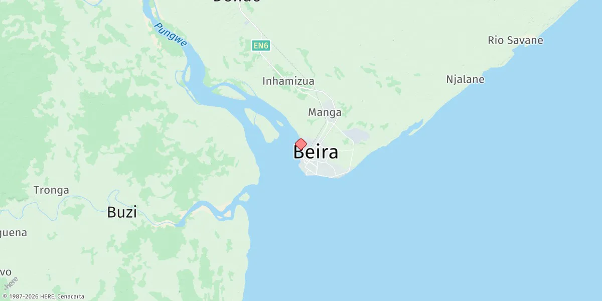 Map preview for Beira