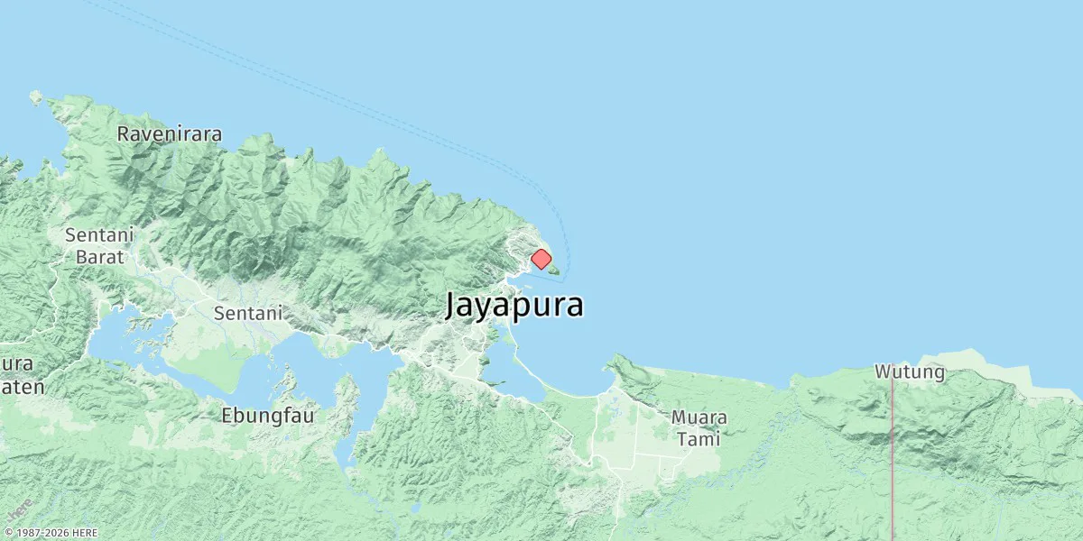 Map preview for Teluk Kaja (Hollandia Baai)