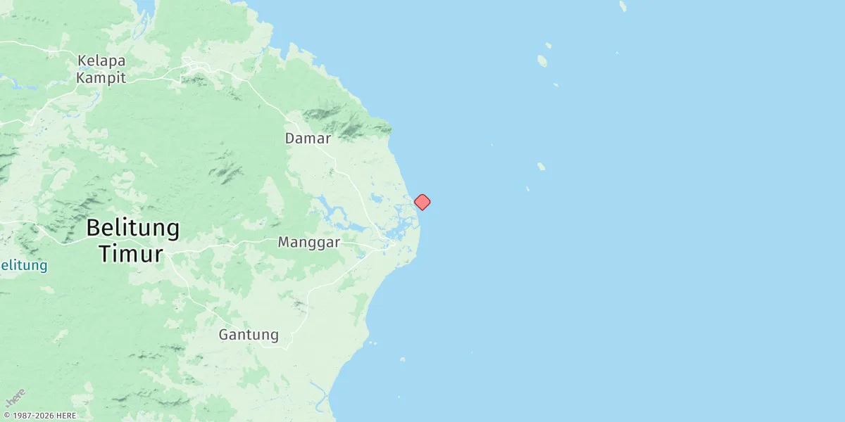 Map preview for Sungai Manggar