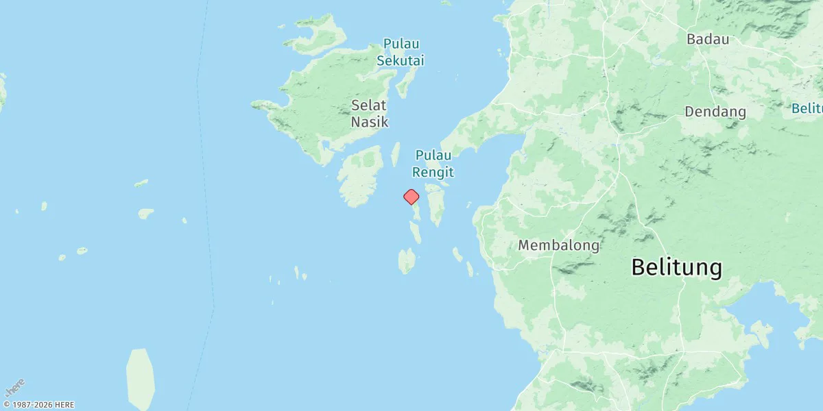 Map preview for Pulau Ru