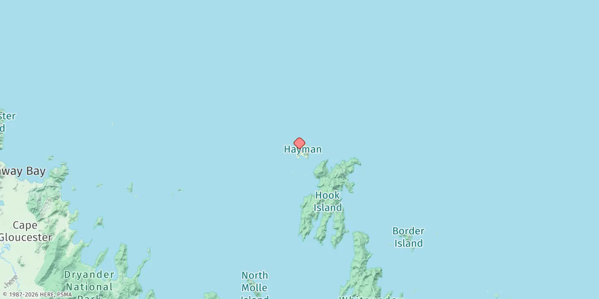 Map preview for Hayman Island