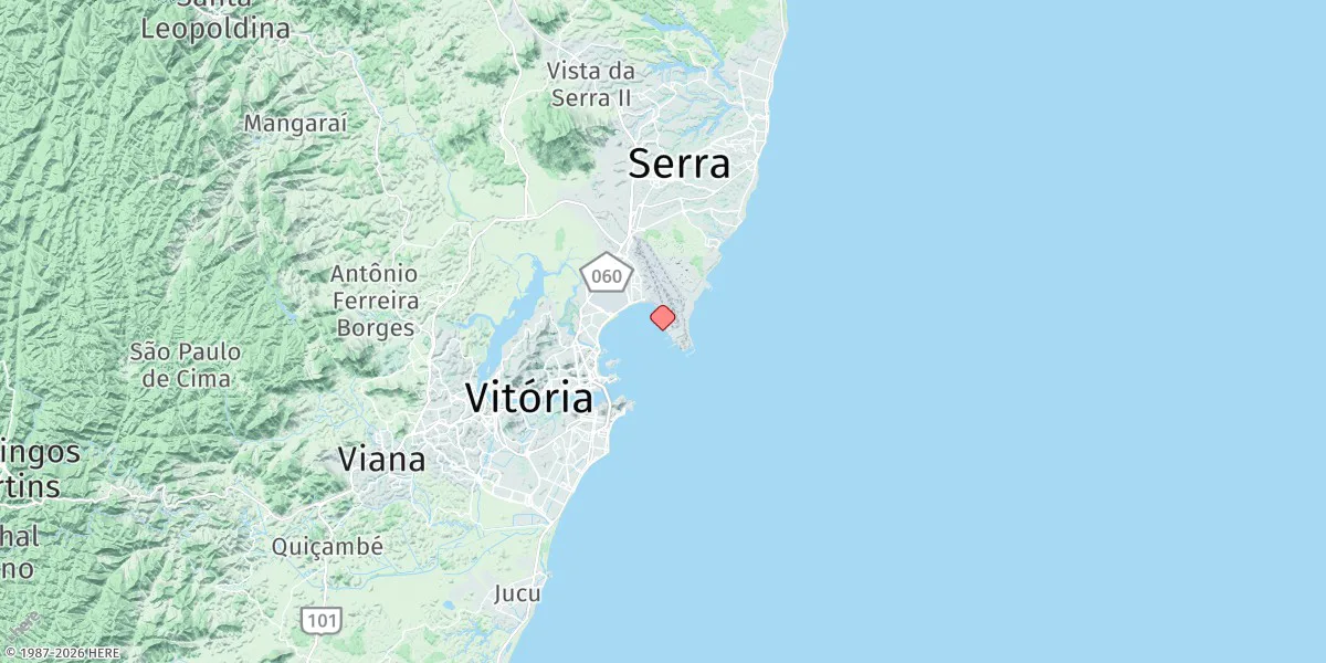 Map preview for Porto Do Tubarao