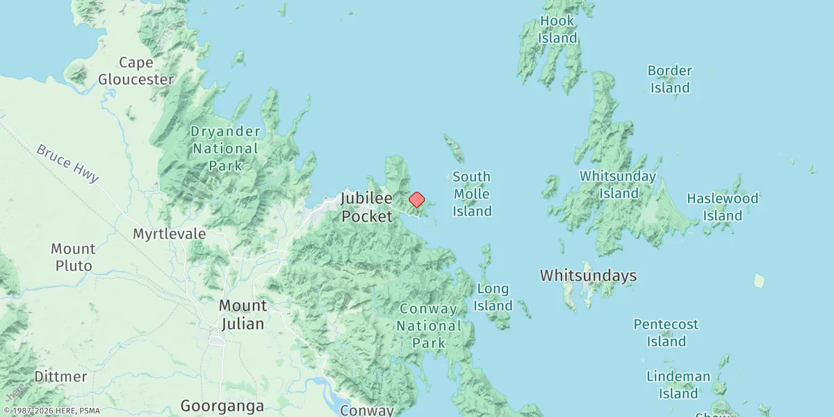 Map preview for Shute Harbour