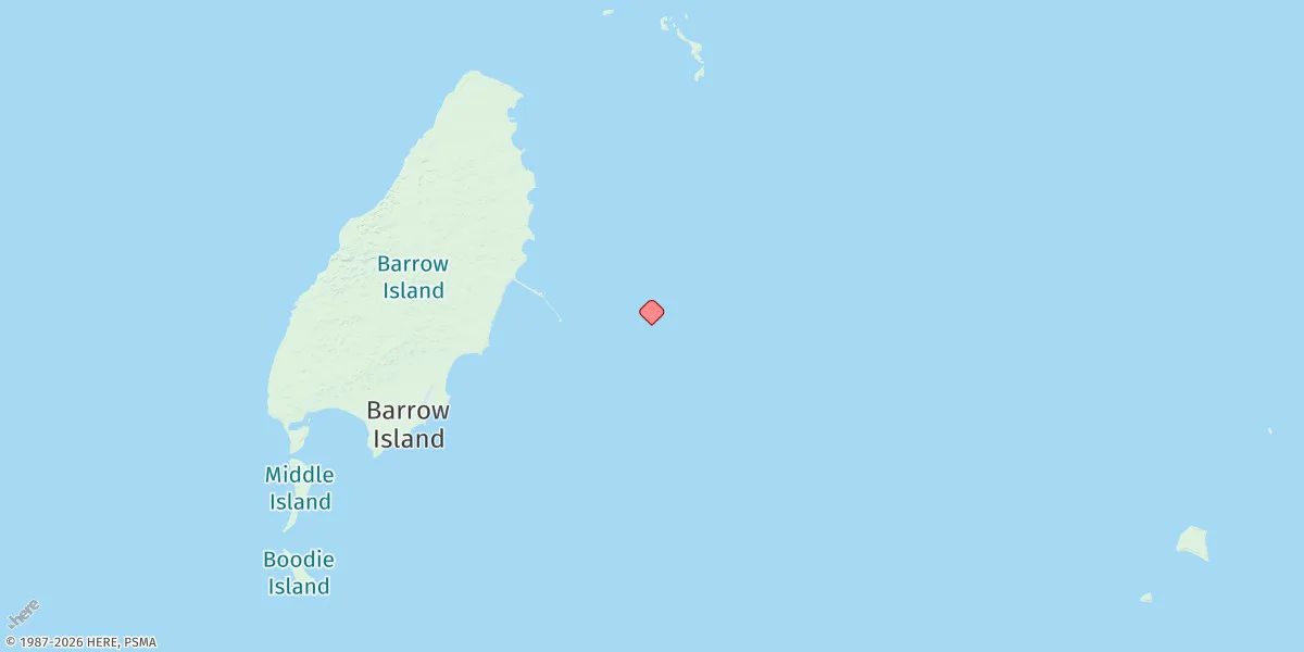 Map preview for Barrow Island (Tanker Mooring)