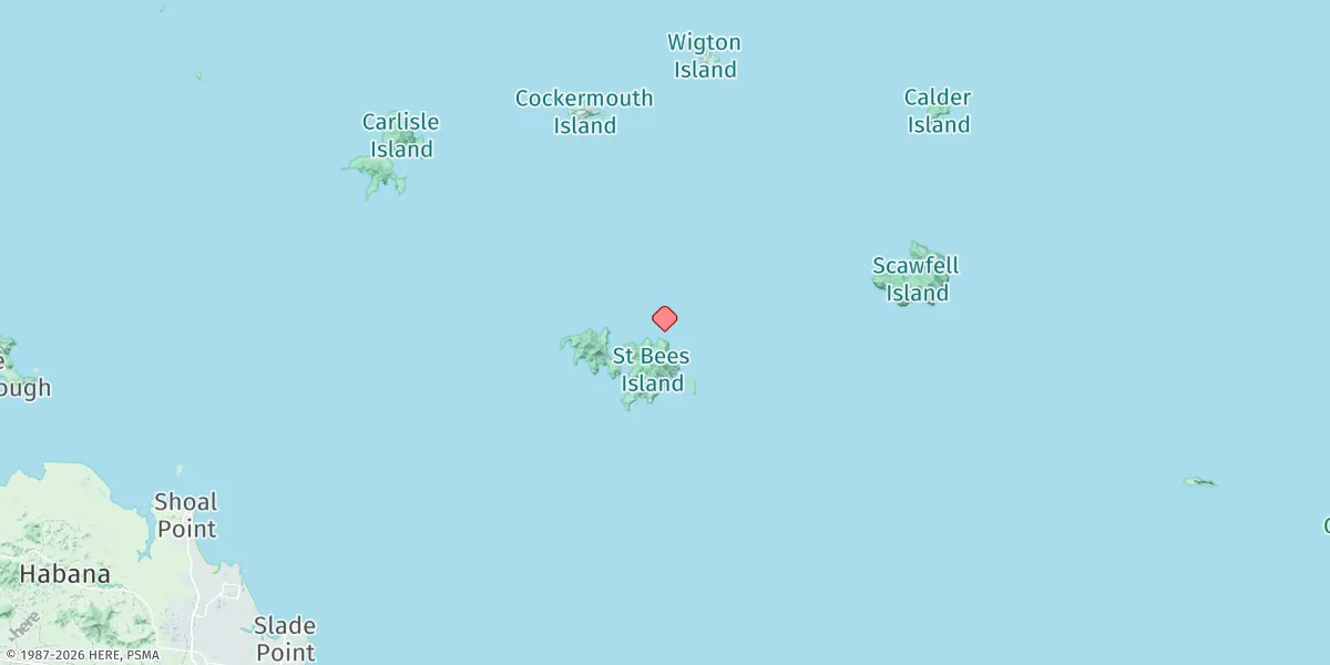 Map preview for St. Bees Island