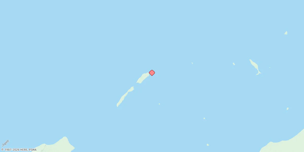 Map preview for North Muiron Island