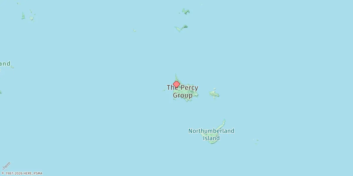 Map preview for Middle Island (Percy Isles)