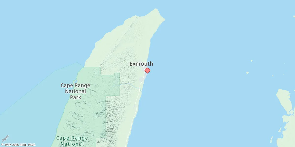 Map preview for Exmouth