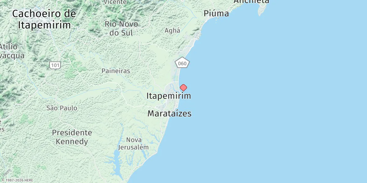 Map preview for Itapemirim