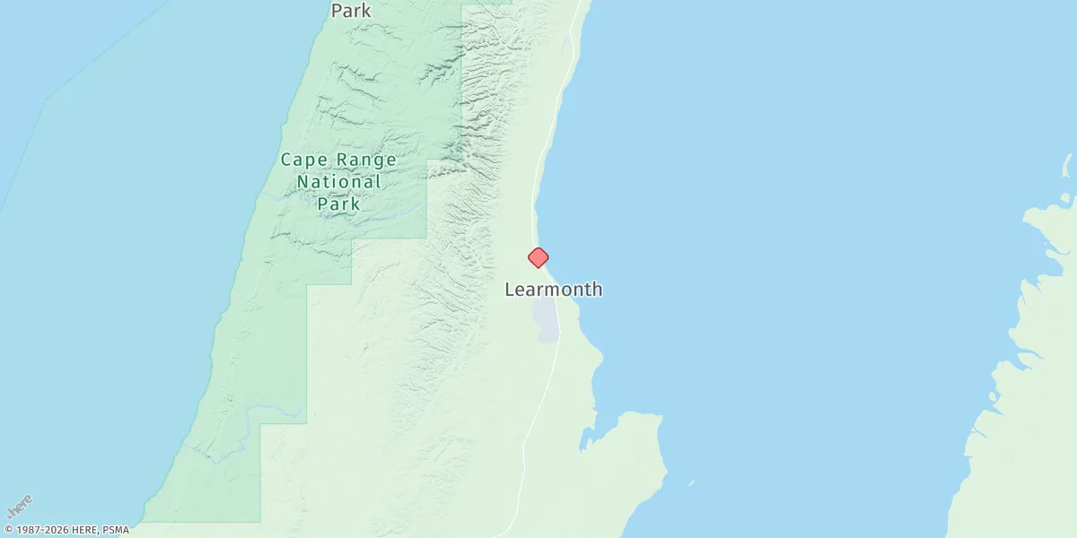 Map preview for Learmonth