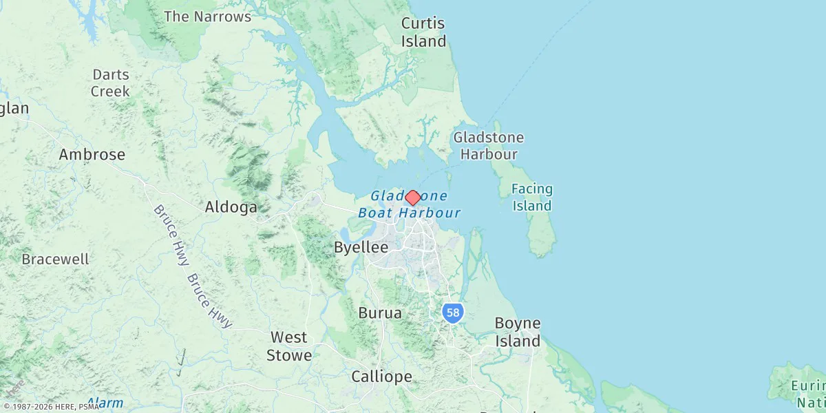 Map preview for Gladstone