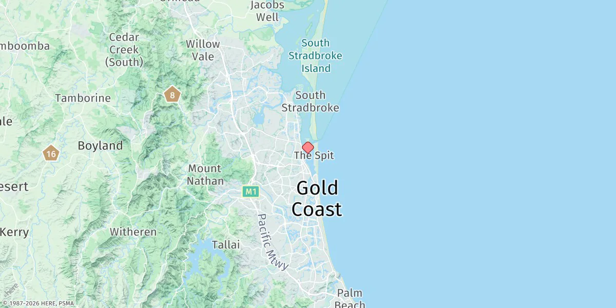 Map preview for Gold Coast Seaway