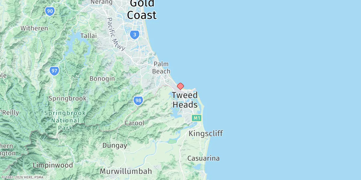 Map preview for Snapper Rocks