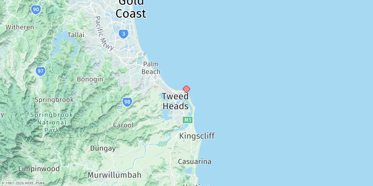 Map preview for Tweed River