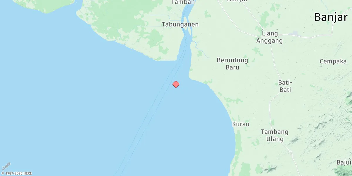 Map preview for Sungai Barito (Outer Bar)