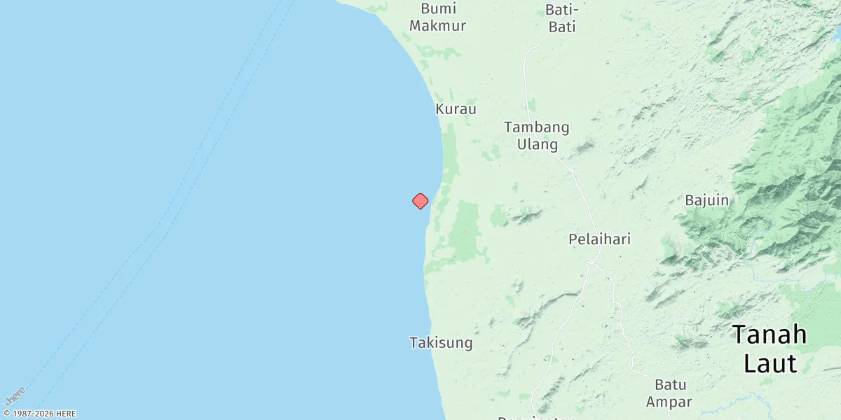 Map preview for Sungai Tabanio