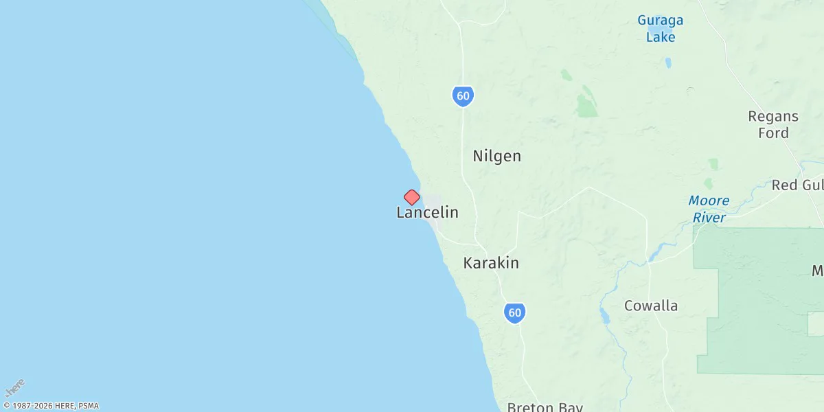 Map preview for Lancelin