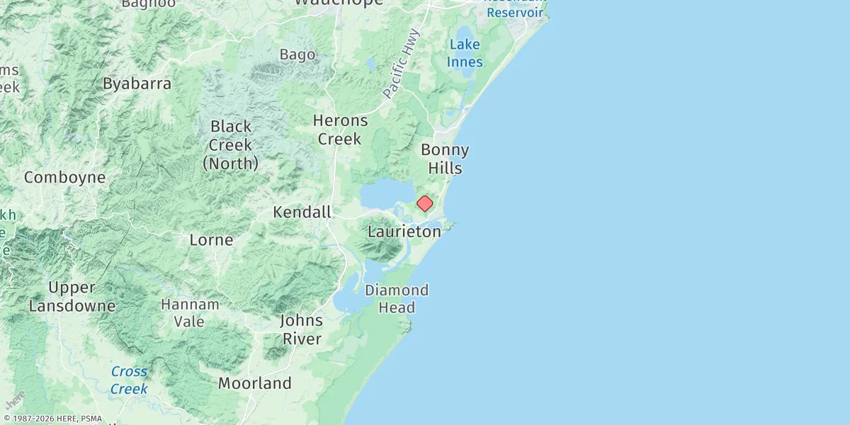 Map preview for Camden Haven