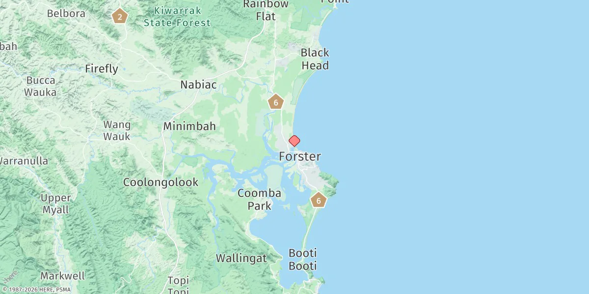 Map preview for Forster