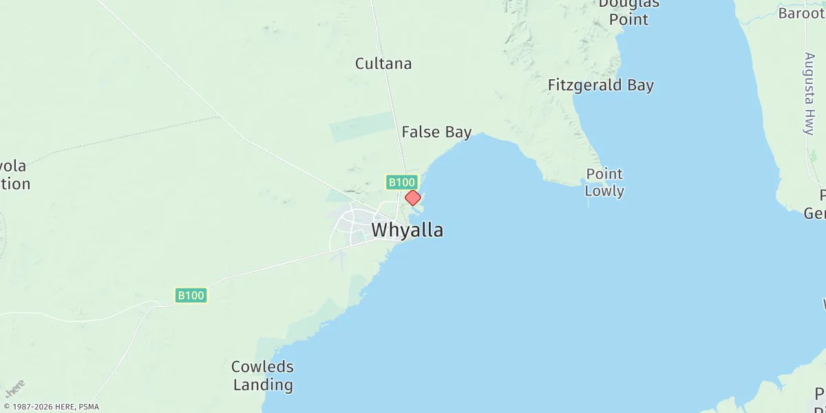 Map preview for Whyalla