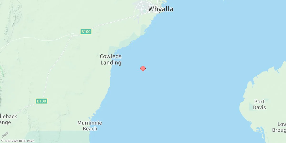 Map preview for Western Shoal Beacon