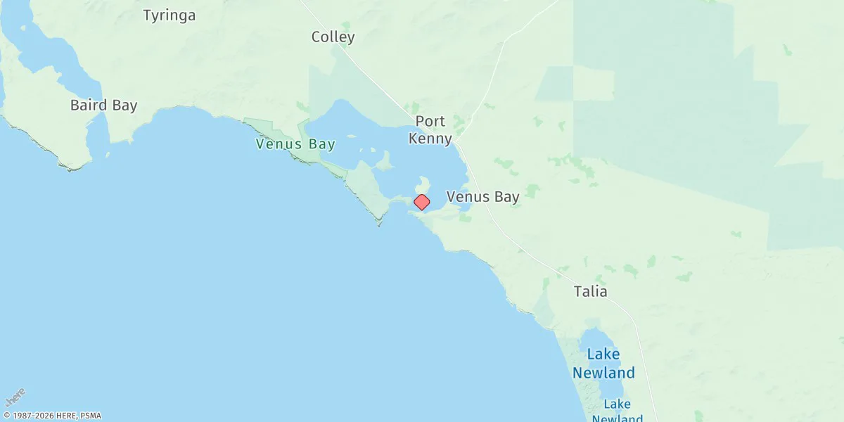Map preview for Venus Bay