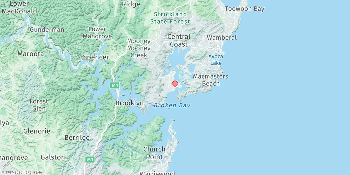 Map preview for Ettalong