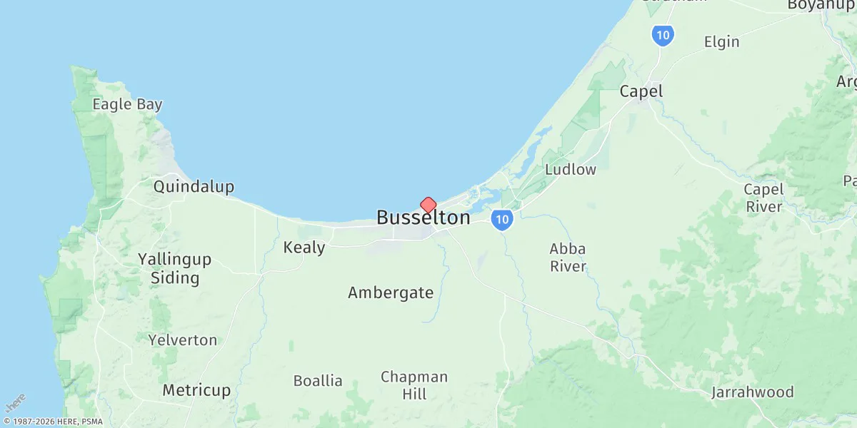Map preview for Busselton