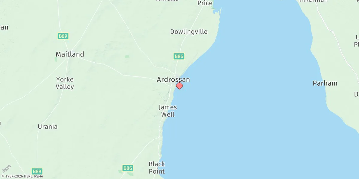 Map preview for Ardrossan