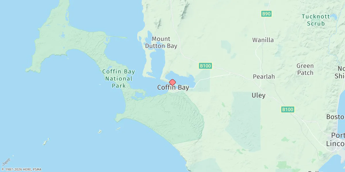 Map preview for Coffin Bay Jetty