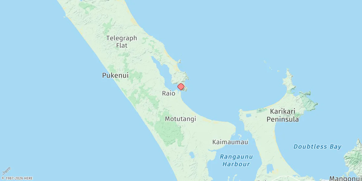 Map preview for Houhora Harbour Entrance