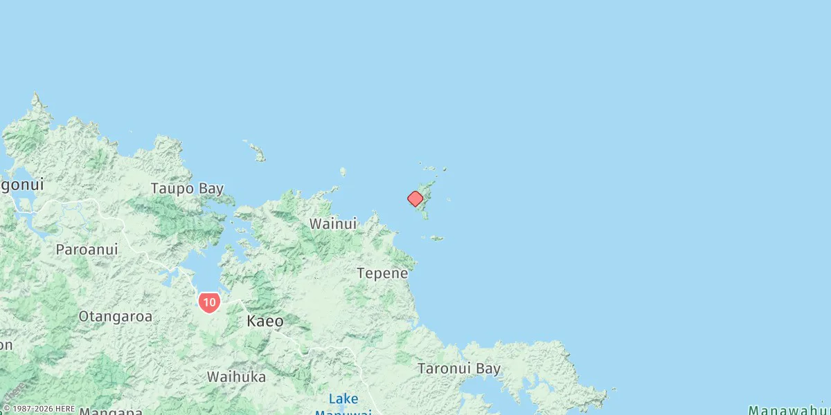 Map preview for Waiiti Bay