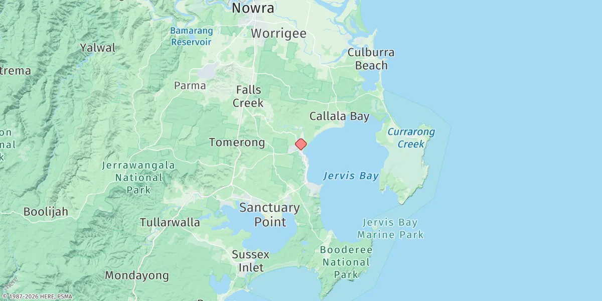 Map preview for Huskisson