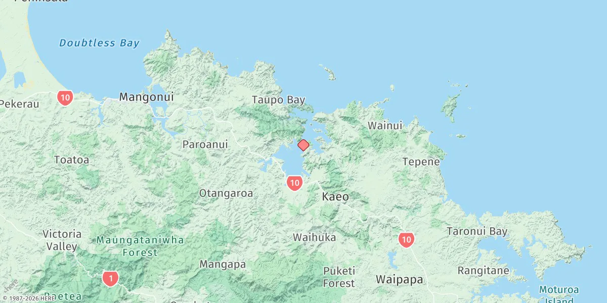 Map preview for Whangaroa