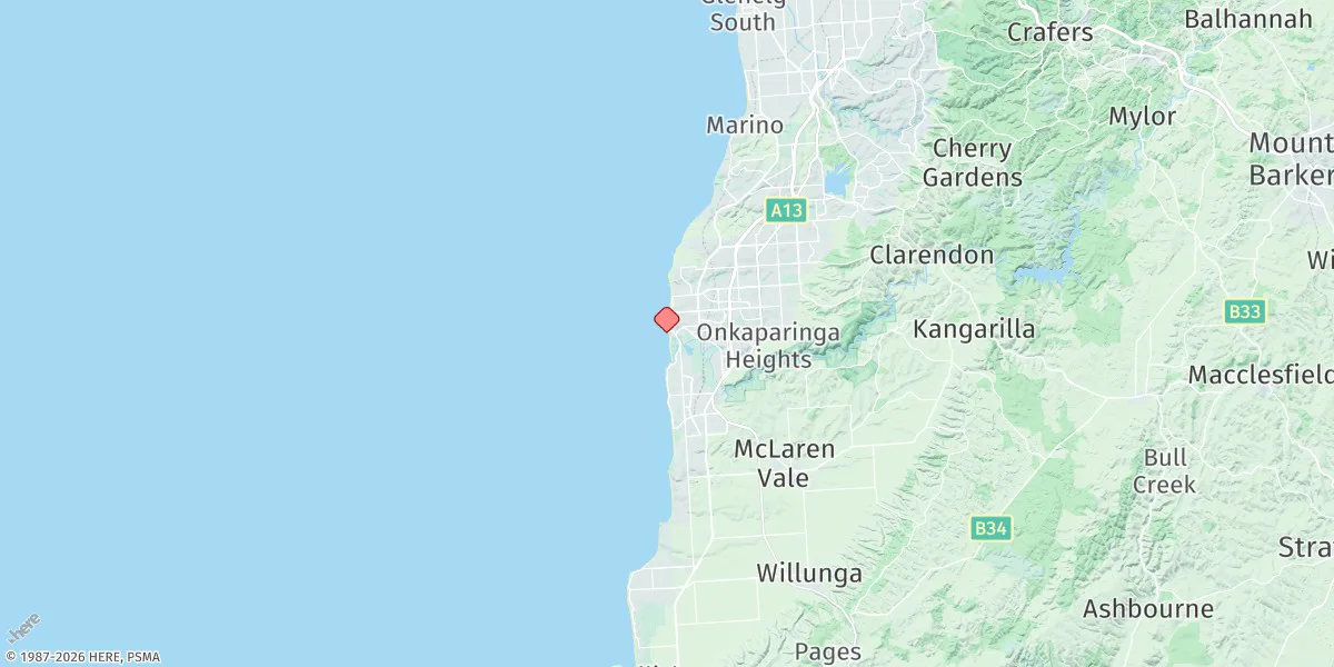 Map preview for Port Noarlunga