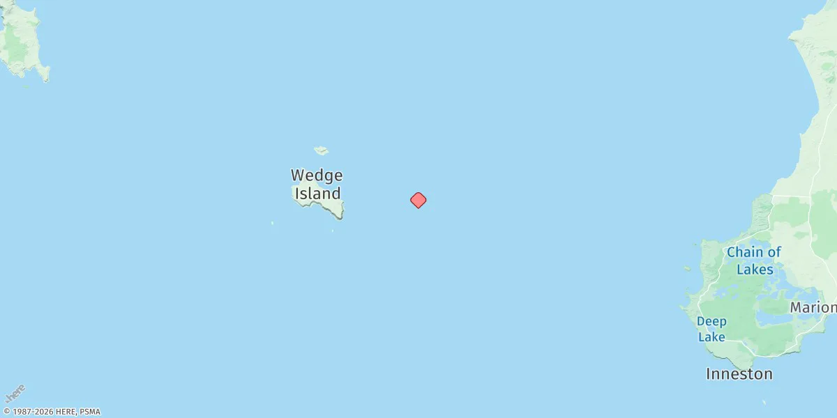 Map preview for Wedge Island Mooring